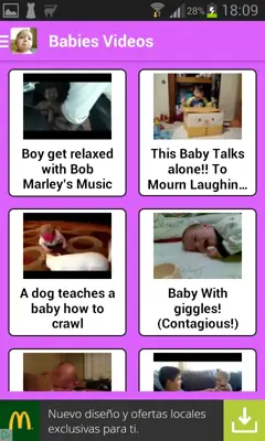 Babies Videos android App screenshot 3