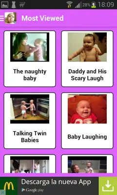 Babies Videos android App screenshot 5